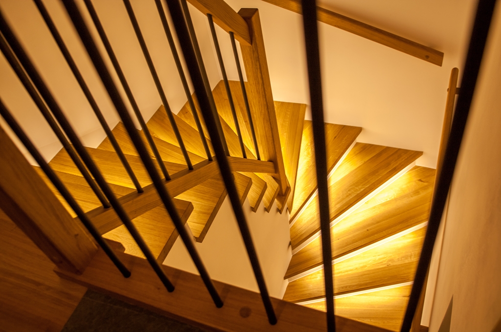 Osvětlené schodiště